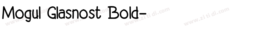 Mogul Glasnost Bold字体转换